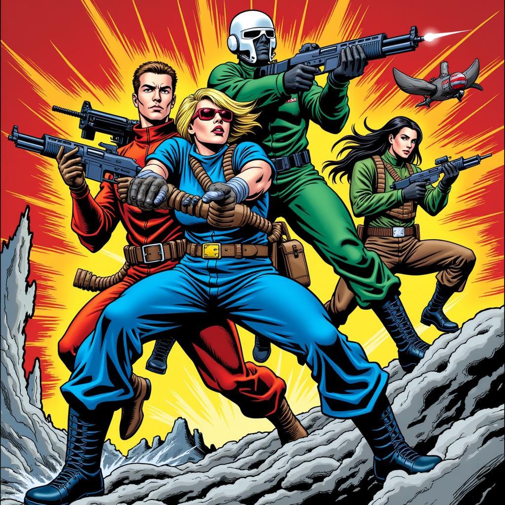 Early G.I. Joe Comic Book Cover Art