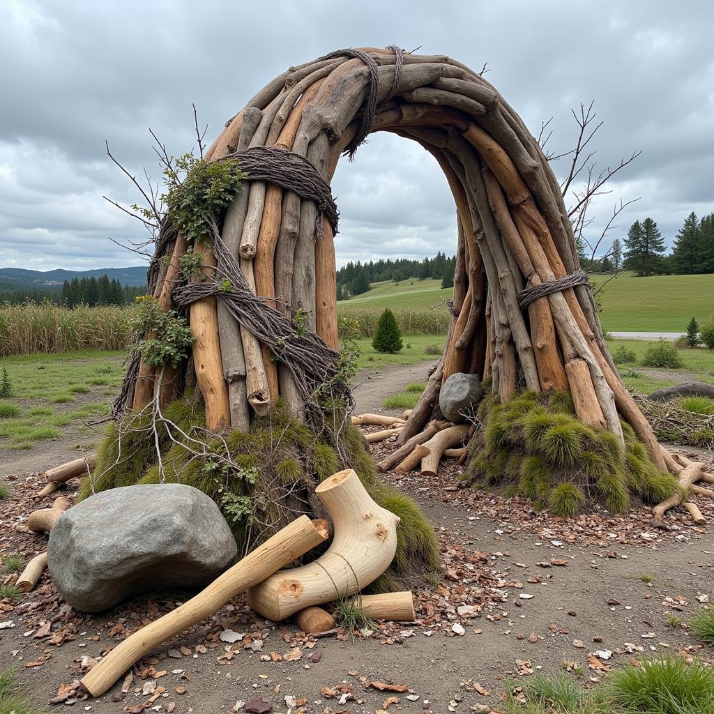 Earth Element Art: A Land Art Installation Blending Seamlessly with Nature