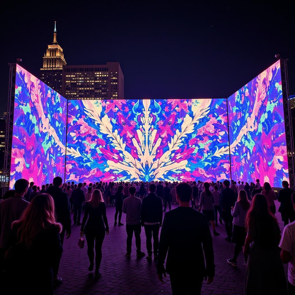 Digital Art Installation at Edgewater Arts Festival