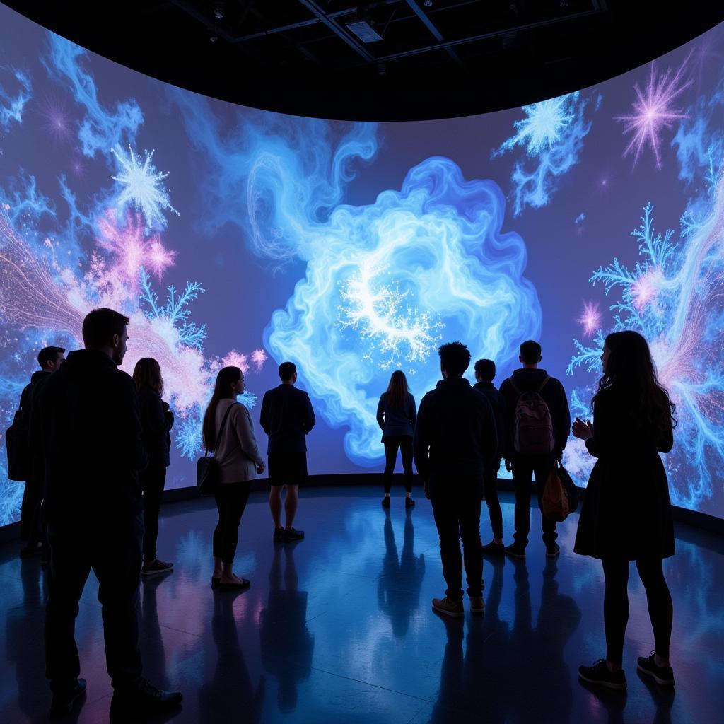 Interactive art installation at Edward Lee Art Center