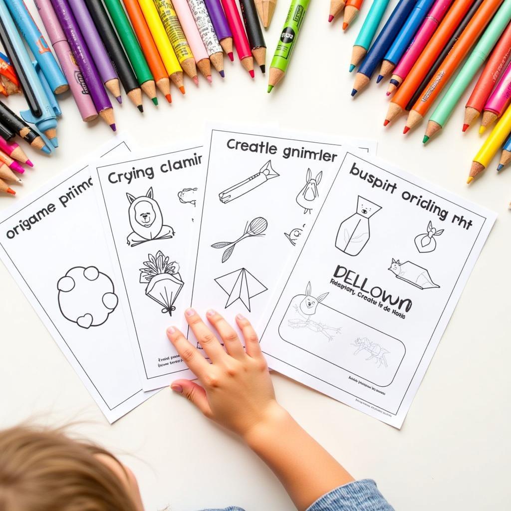 Downloadable elementary art activity PDFs