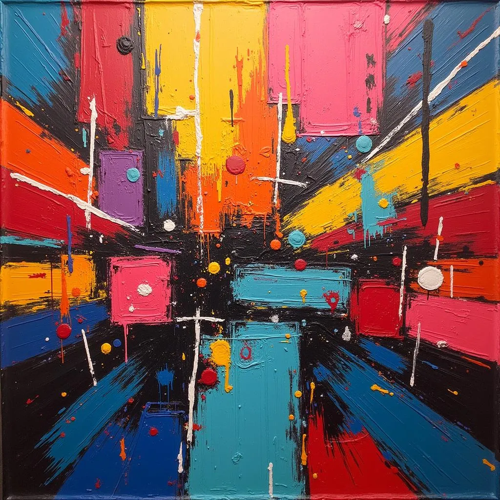 A captivating abstract expressionist painting by Erik Speer