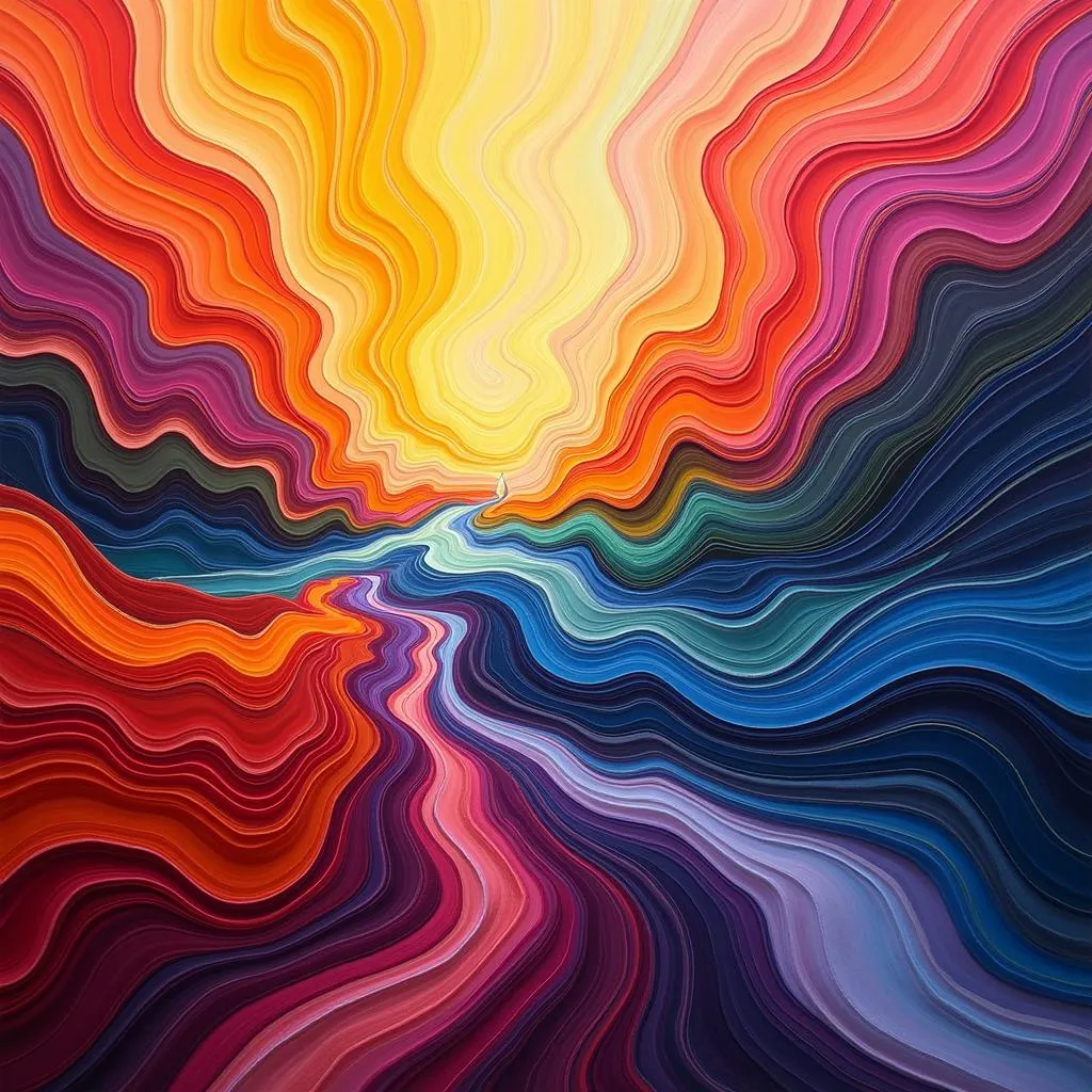 A vibrant artwork from Erik Speer's &quot;Spectrum&quot; series