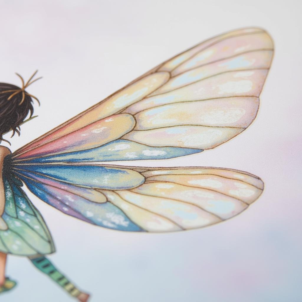 Ethereal Fairy Giclée Print Showcasing Intricate Detail