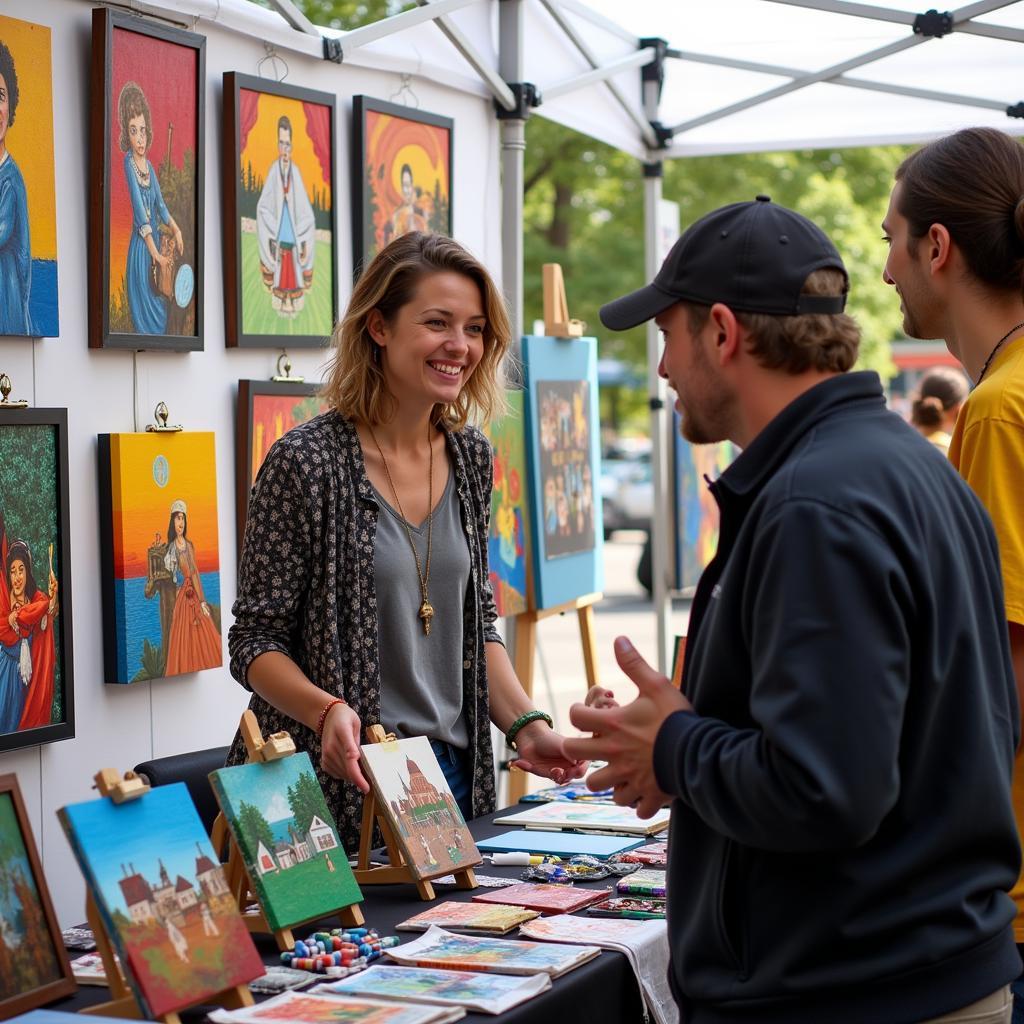 Evanston Art Festival painting exhibit