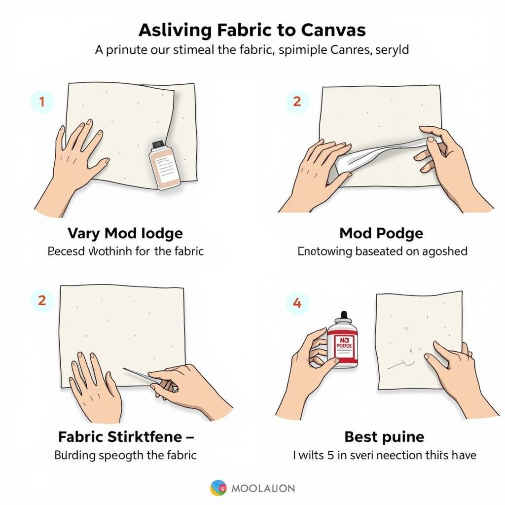 Applying Fabric to Canvas: Techniques and Tips