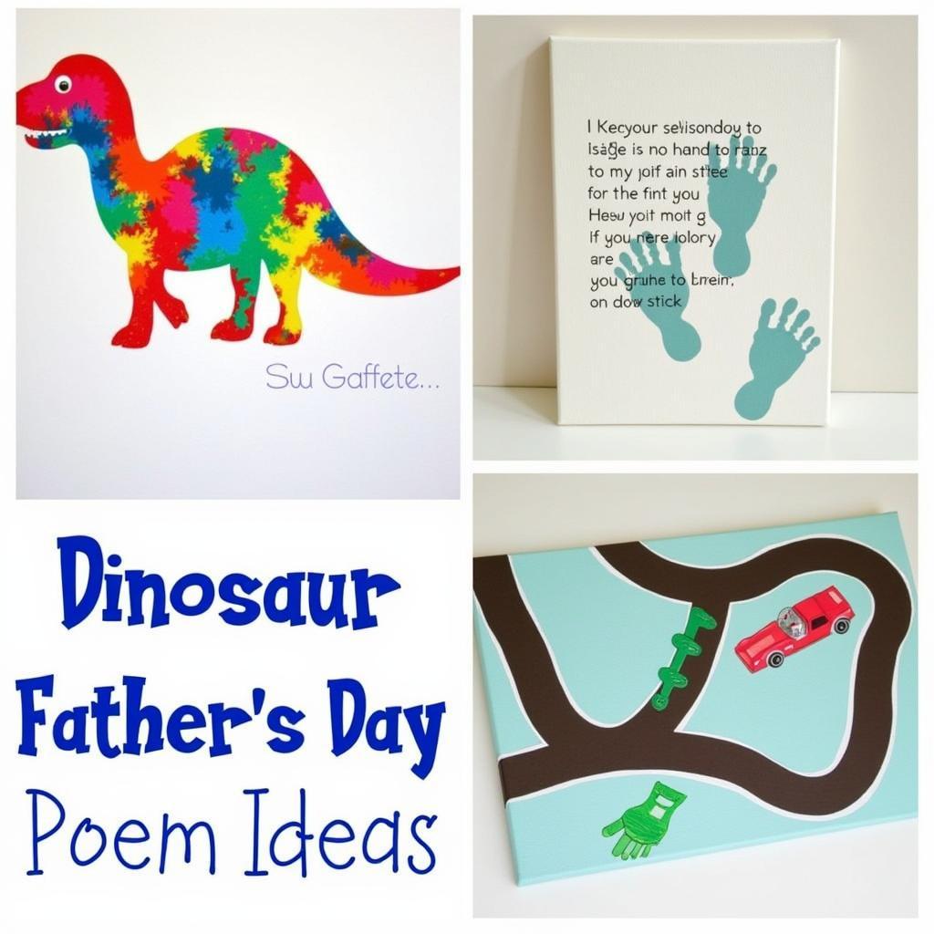 Father's Day footprint canvas ideas