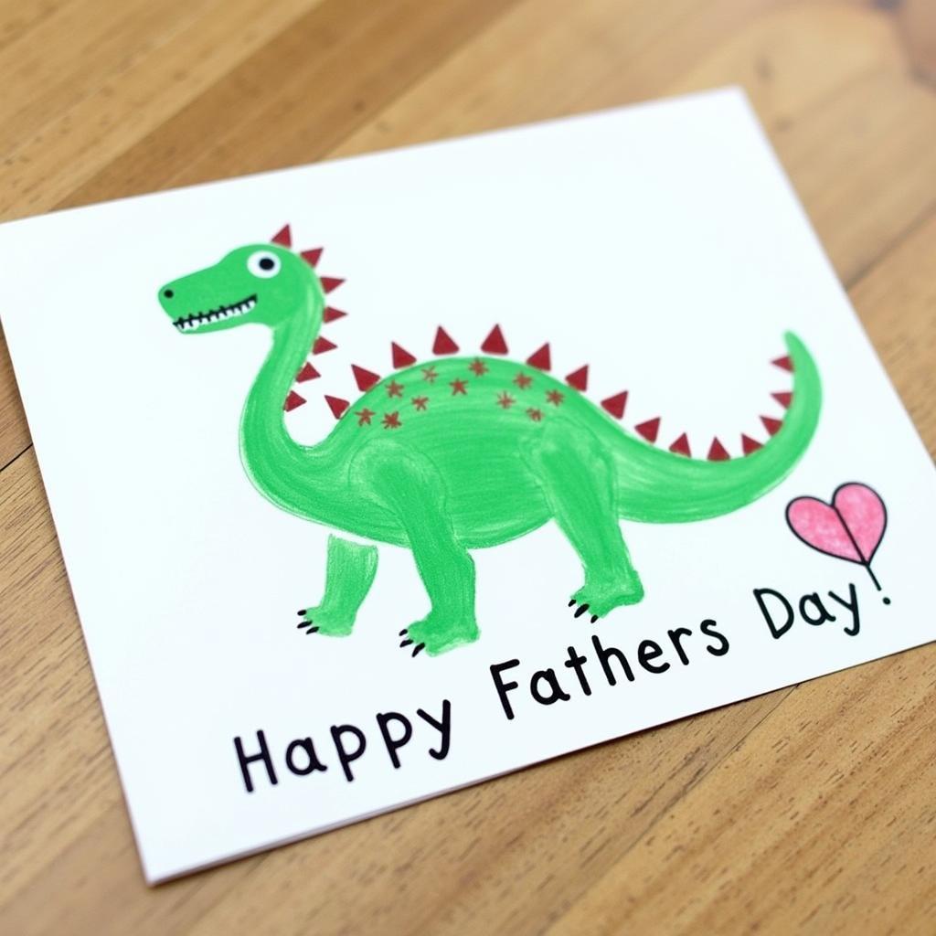 Father's Day footprint card designs