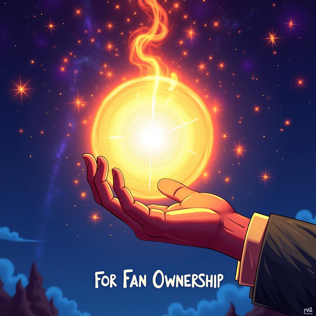 Digital Artwork Displaying "For Fan Ownership" Symbol