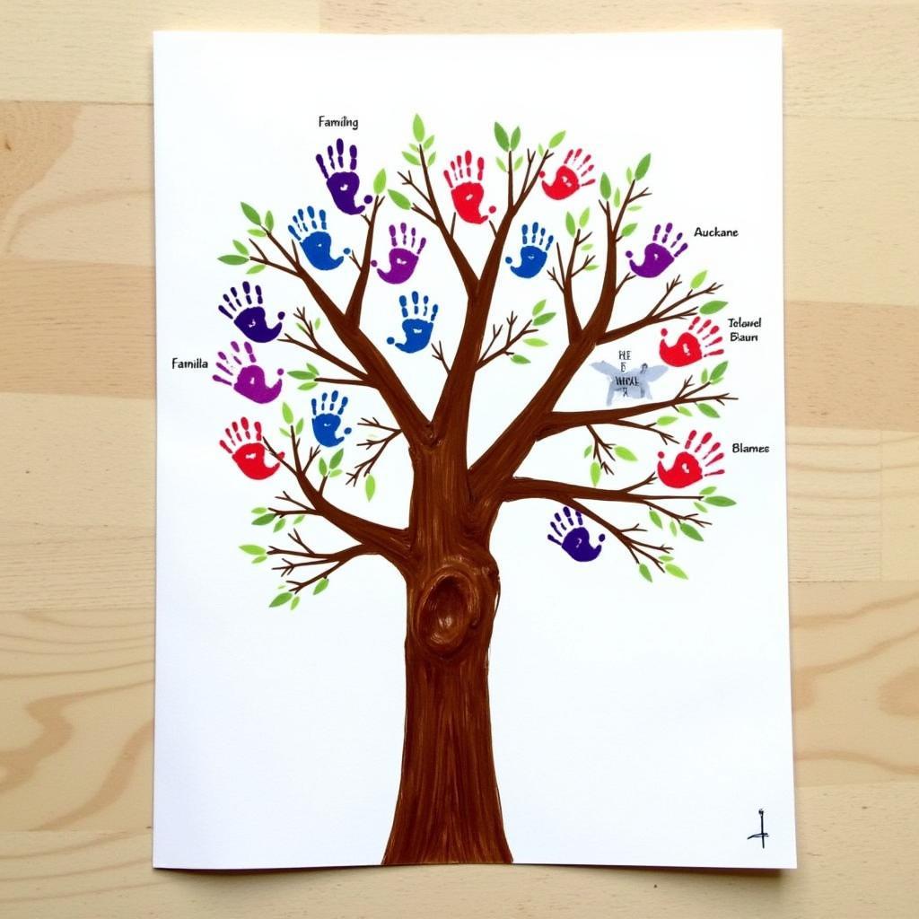 Fingerprint Family Tree Artwork