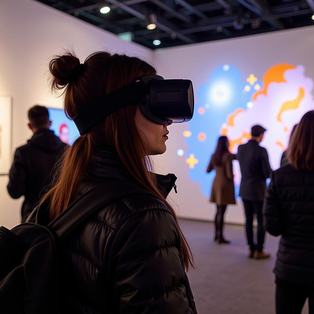 Immersive virtual reality experience at Firefly Art Fair