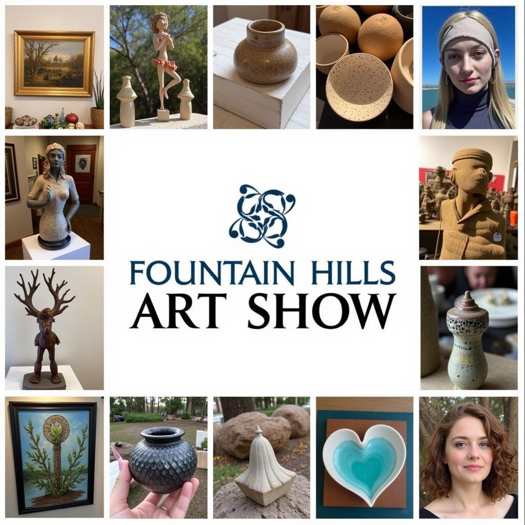 Diverse Artworks at Fountain Hills Art Show