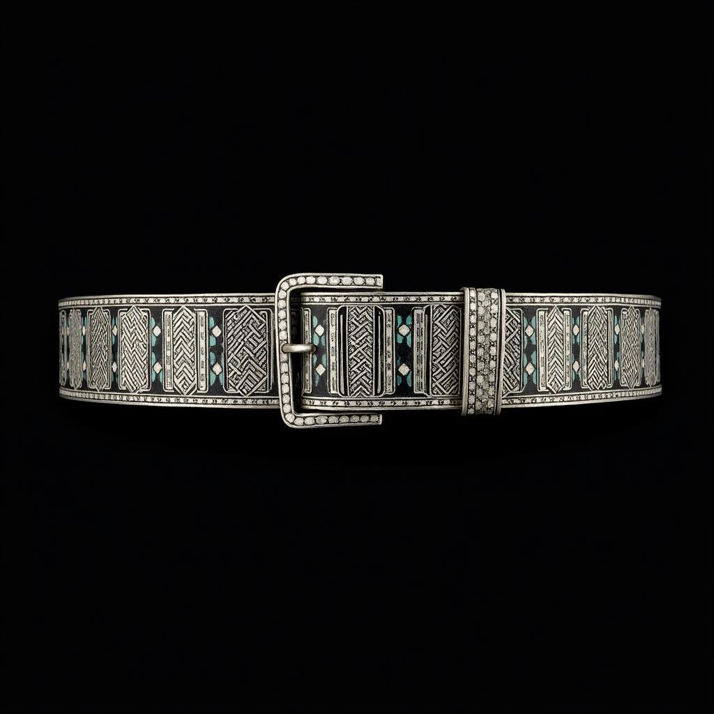 Art Deco Belt with Geometric Design