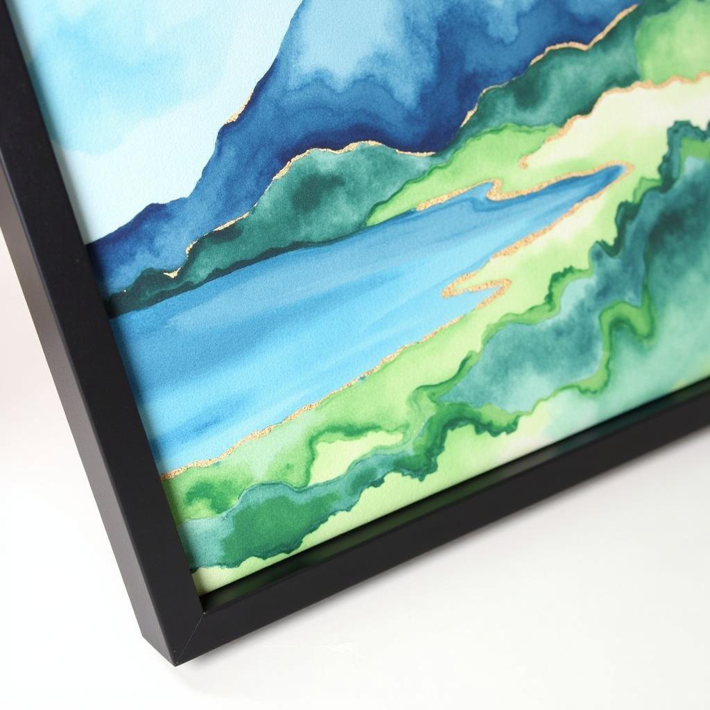 Framed Abstract Watercolor Art