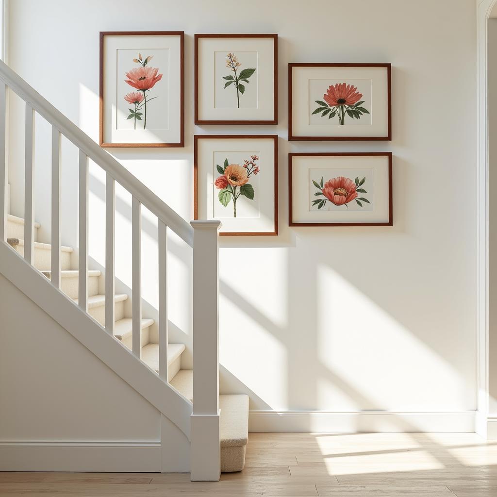 Framing Art Prints for a Staircase Gallery Wall