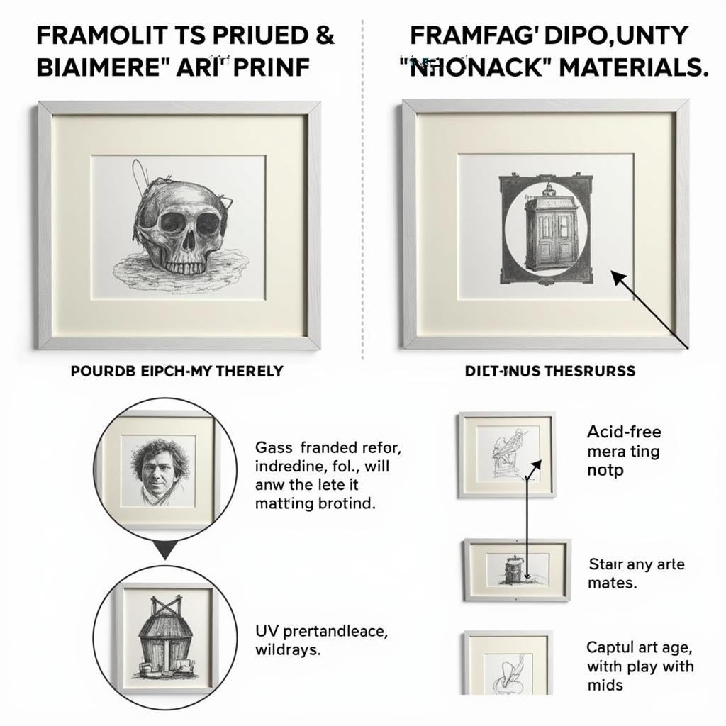 Archival Framing and Displaying Techniques for Sketch Art Prints