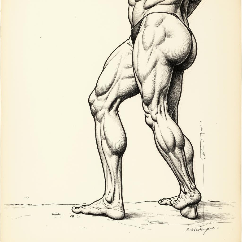 Frank Frazetta Figure Drawing Study: Anatomy and Form