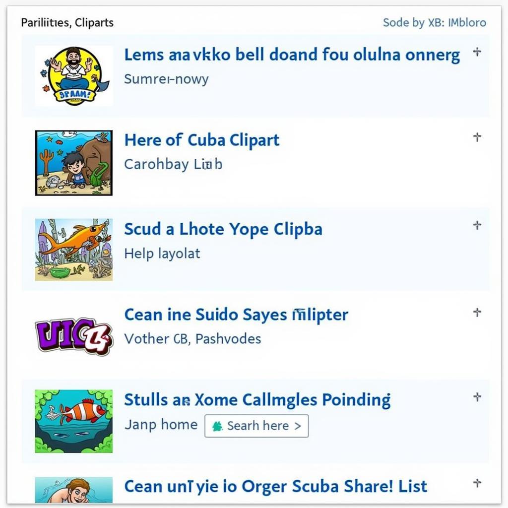 Websites offering free scuba VBS clipart resources