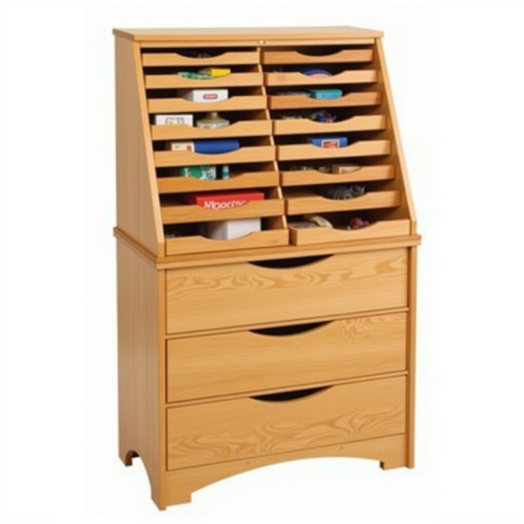 Freestanding arts and crafts cabinet