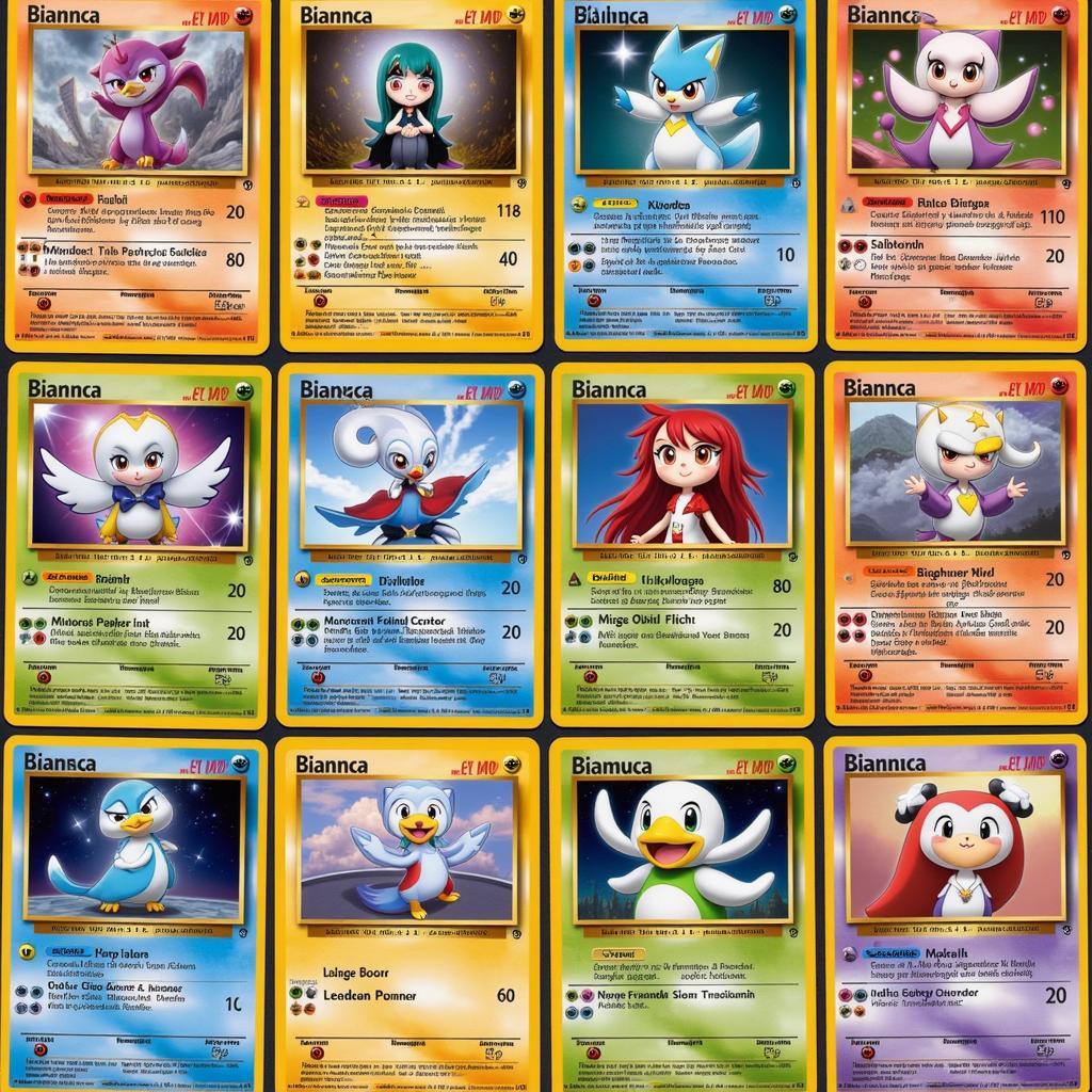 Full Art Bianca Pokemon Card Collection