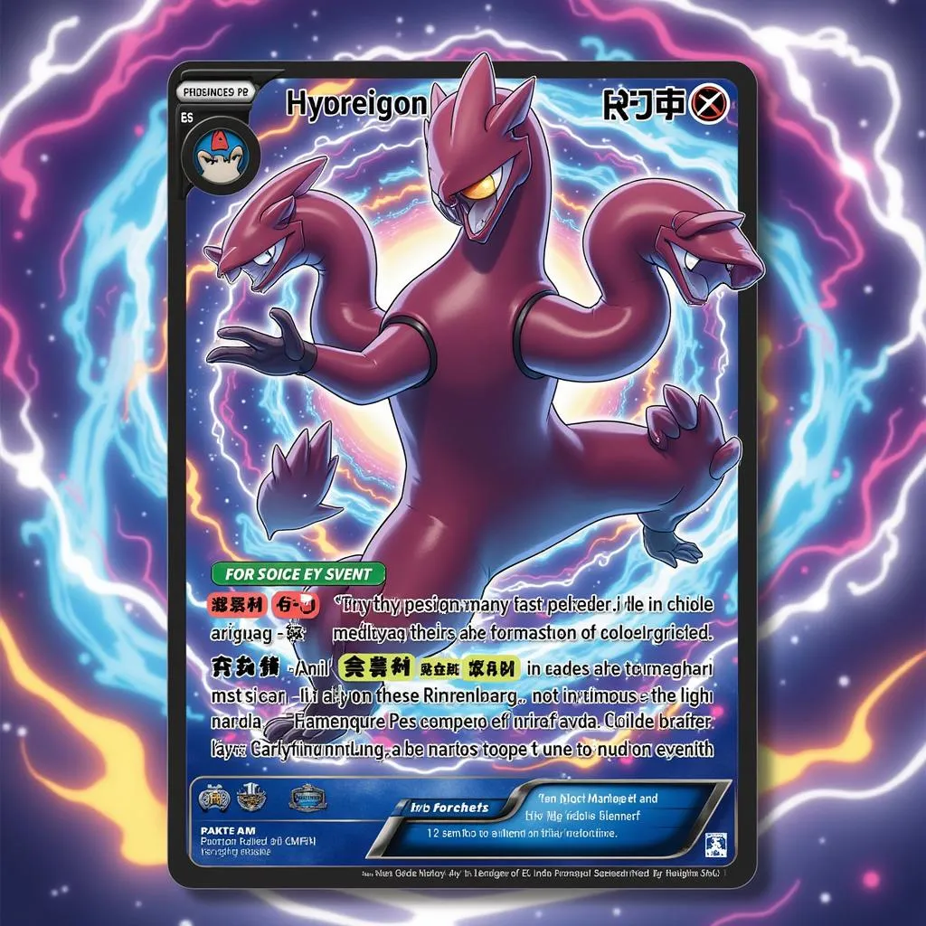 Hình ảnh Full Art Hydreigon EX trong Pokémon TCG