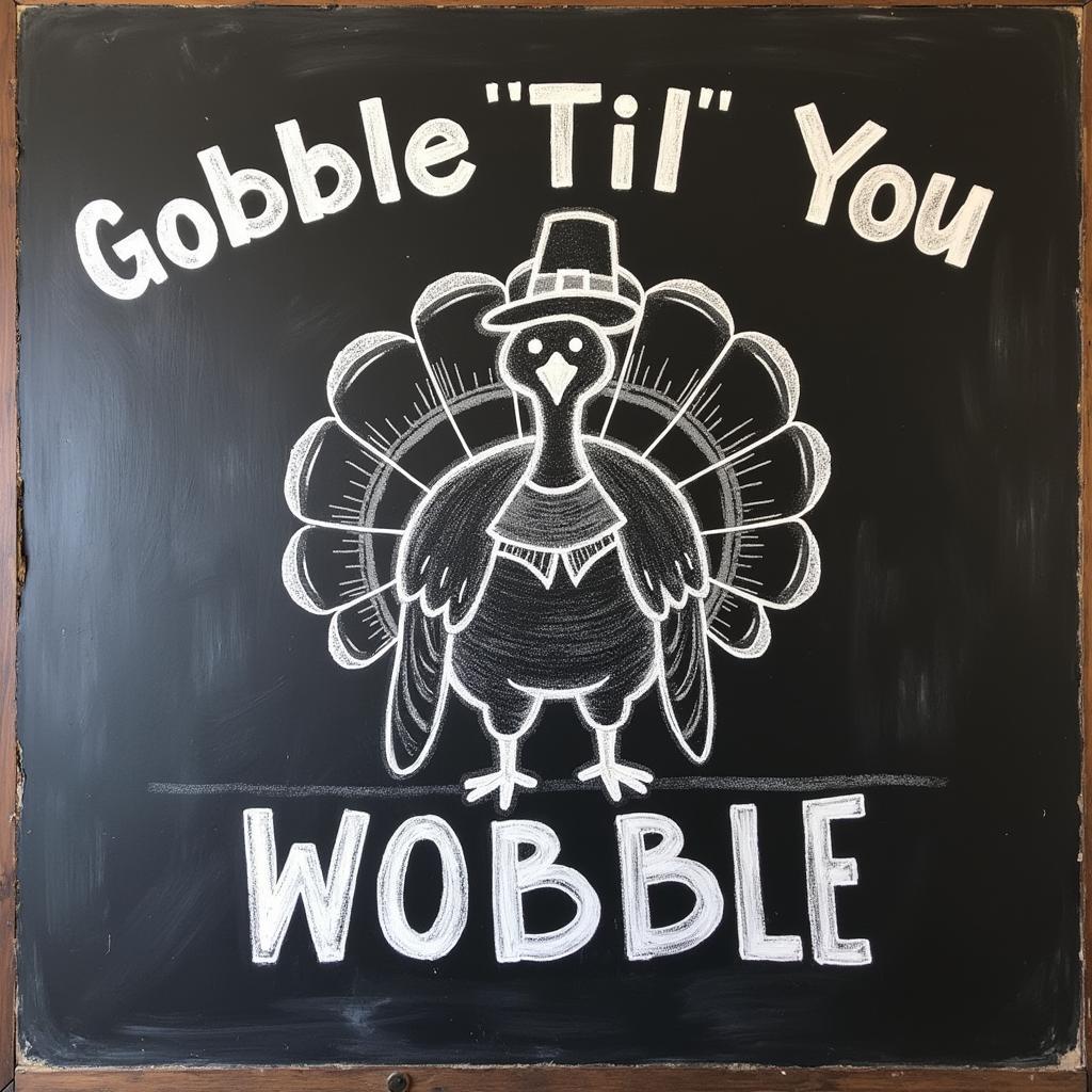 Funny Thanksgiving chalkboard art ideas