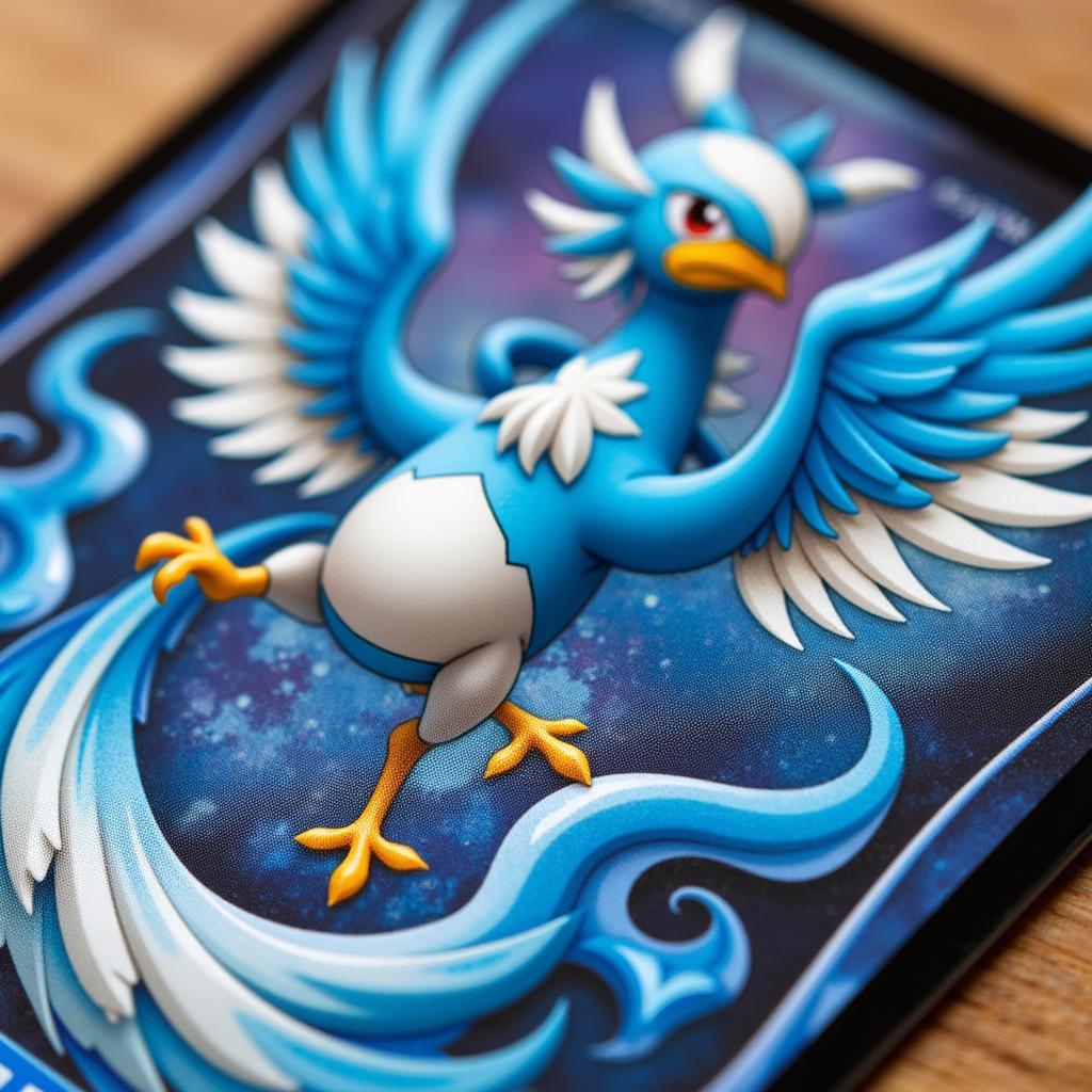 Close-up of Galarian Articuno V Alternate Art card