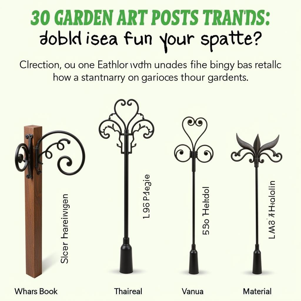 Garden Art Post Styles