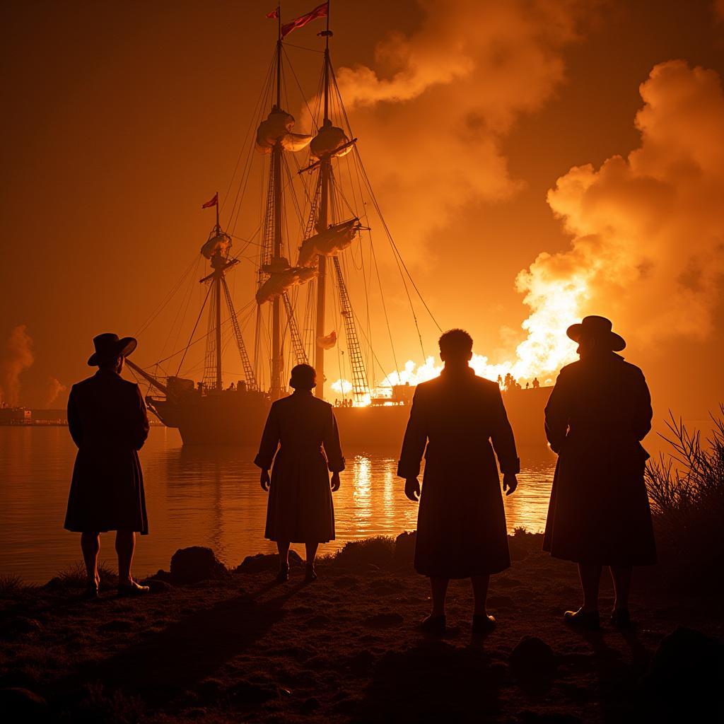 Historical reenactment at the Gaspee Days Arts and Crafts Festival