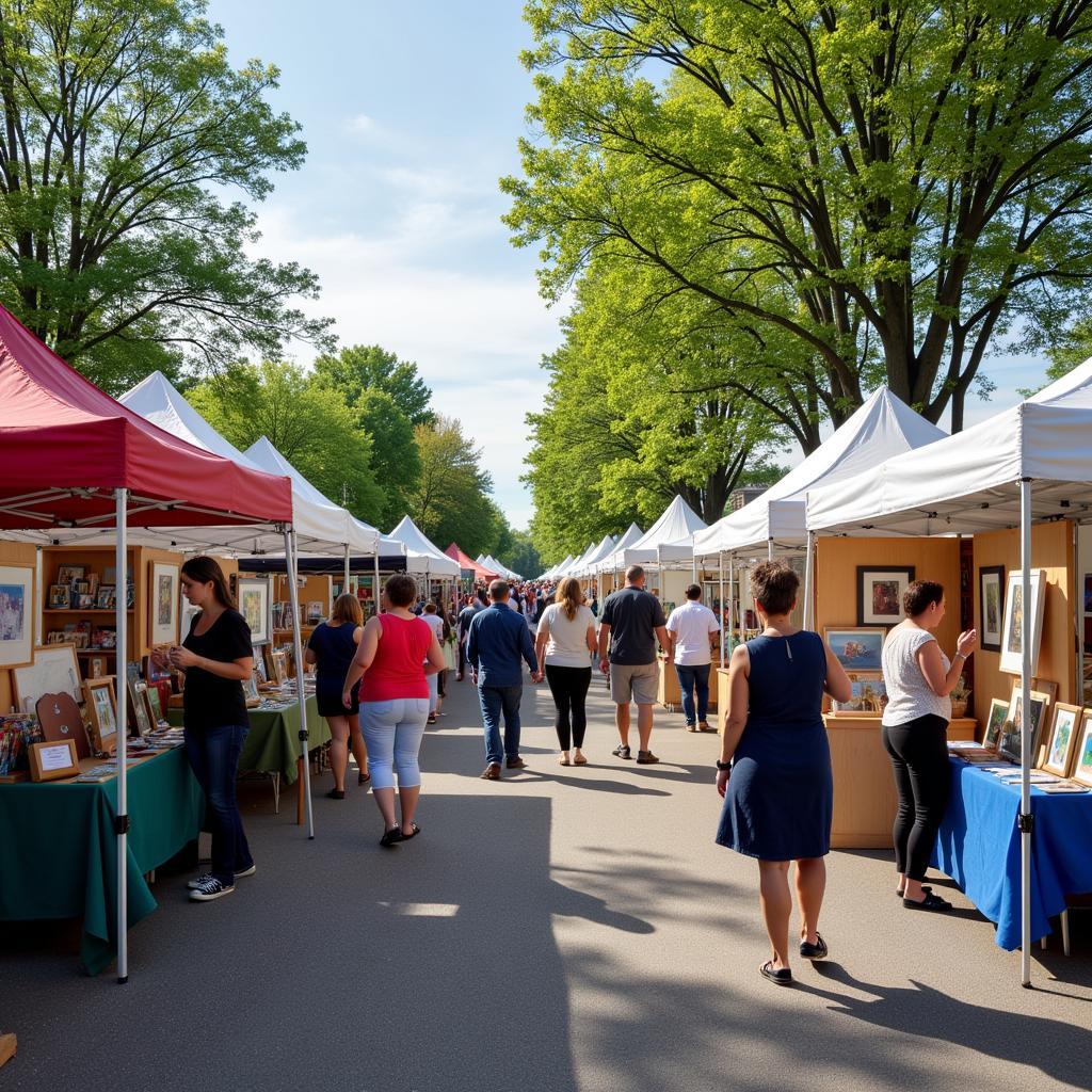 Geneva Illinois Art Fair Crowd