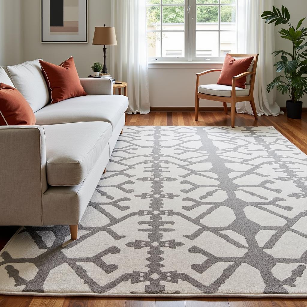 Art Deco Living Room with Geometric Patterns