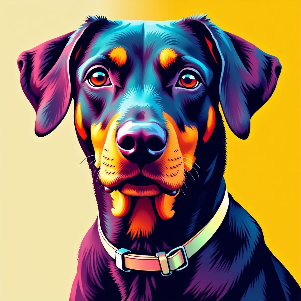 colorful-pop-art-portrait-german-shorthair-dog