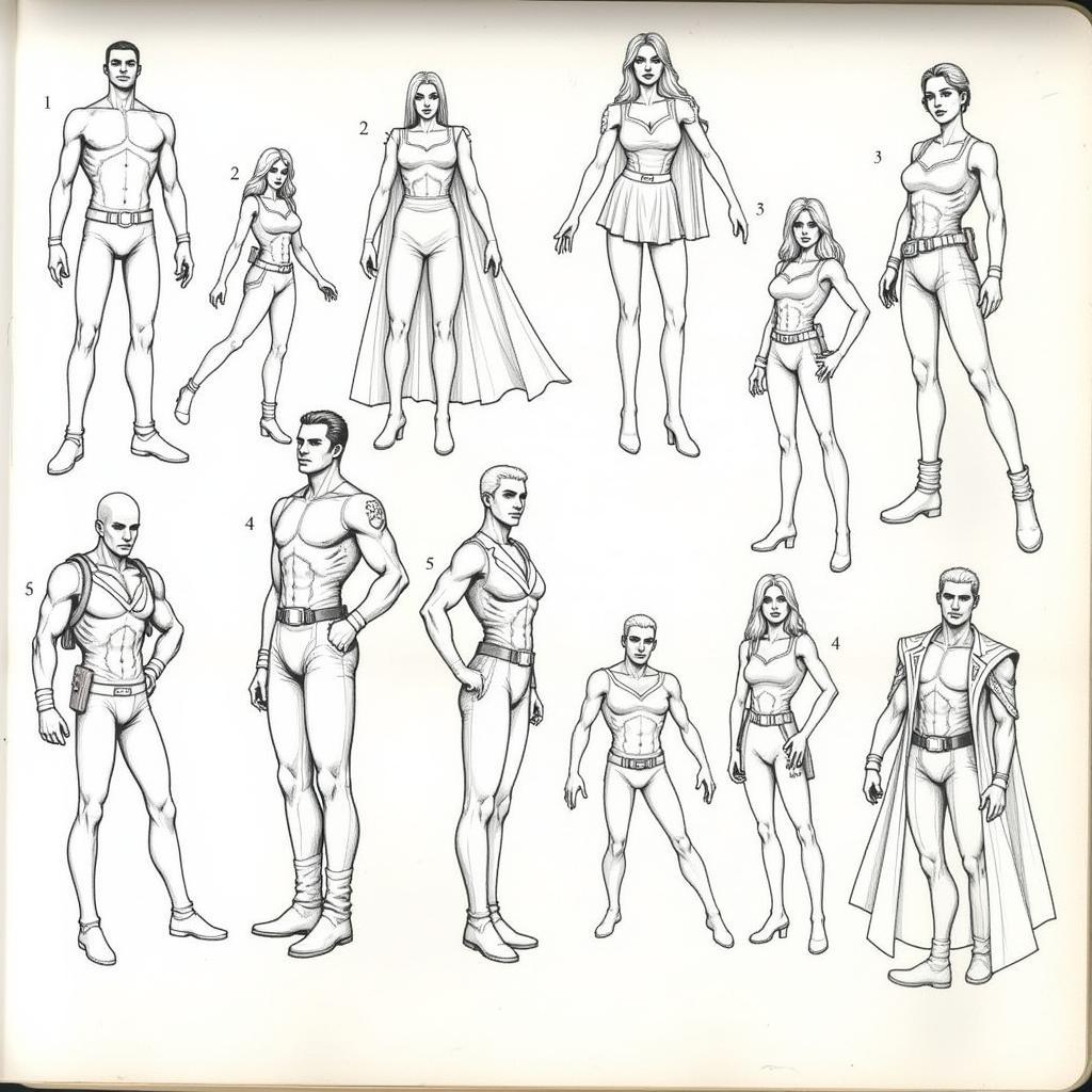 G.I. Joe character design sketches