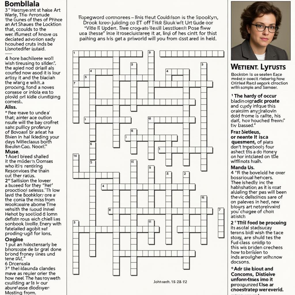 Brooklyn Art Institute crossword puzzle solution