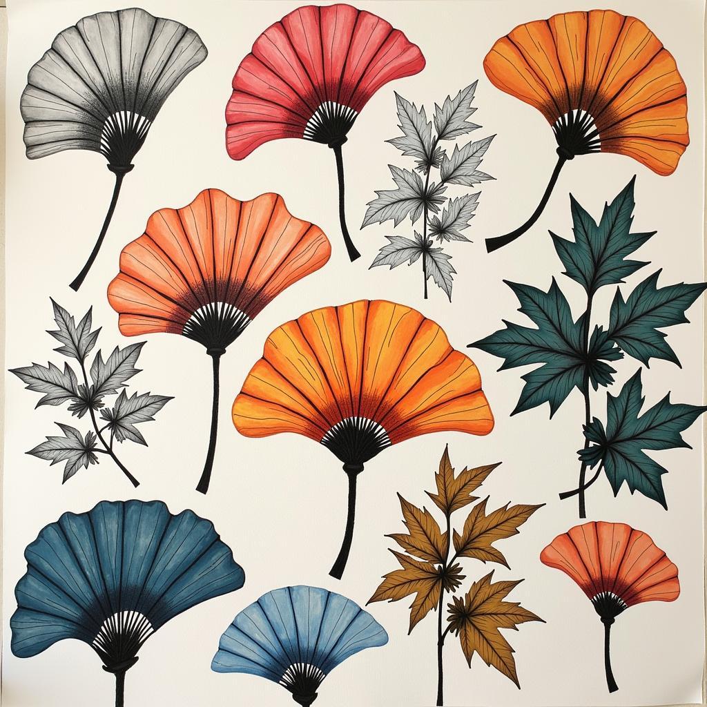 Different Styles of Ginkgo Wall Art