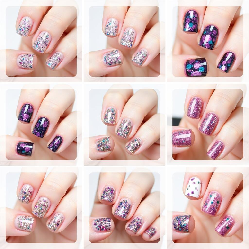 Glitter Nail Art Designs Inspiration