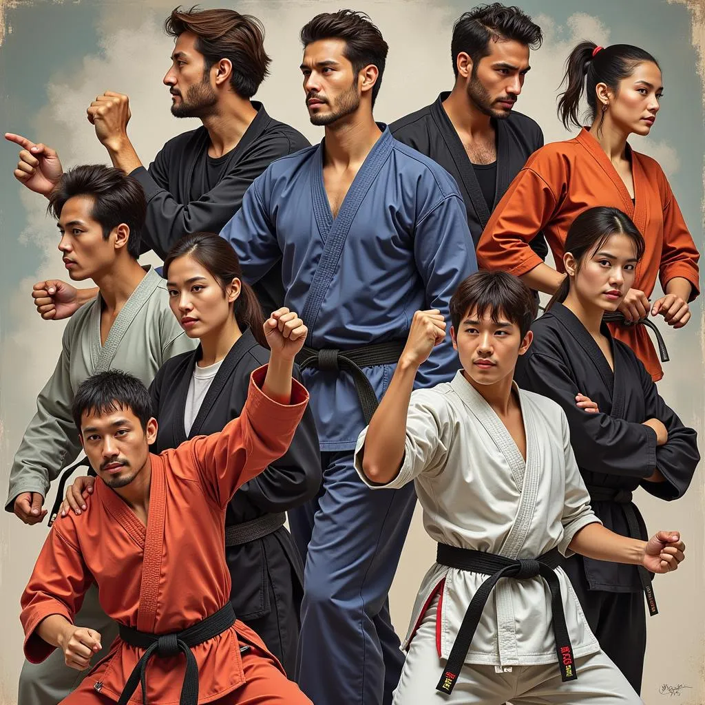 Global Martial Arts Styles Depicted