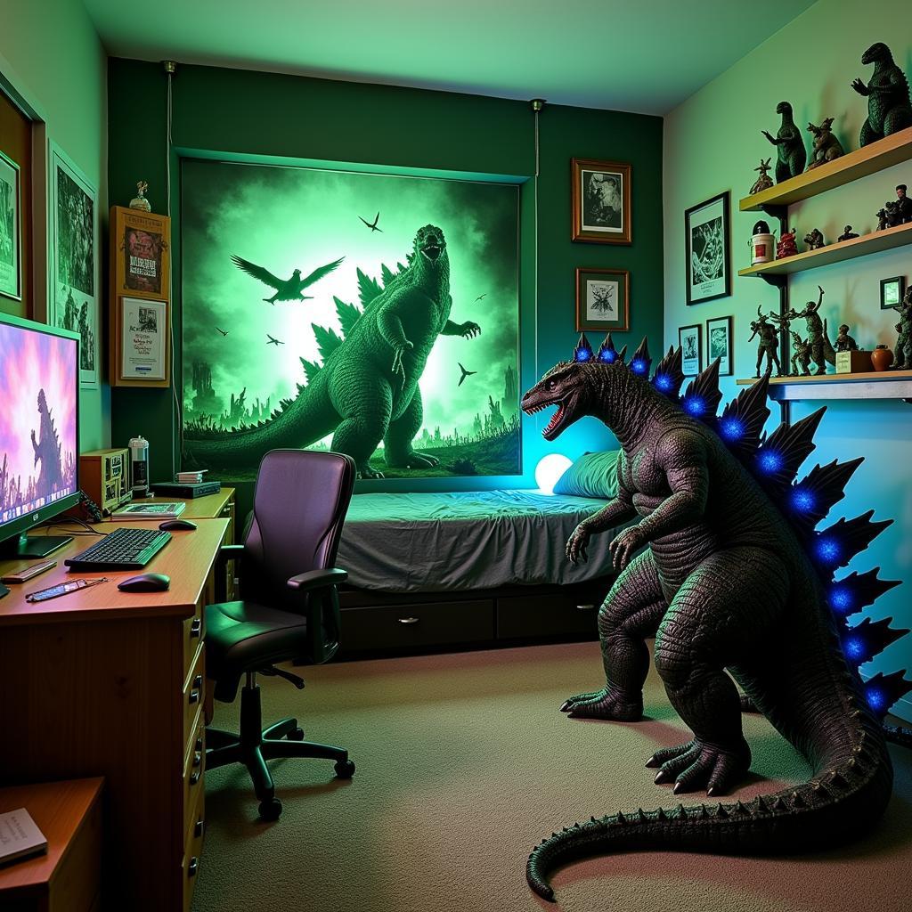 Godzilla-Themed Room: A Kaiju Fan's Paradise