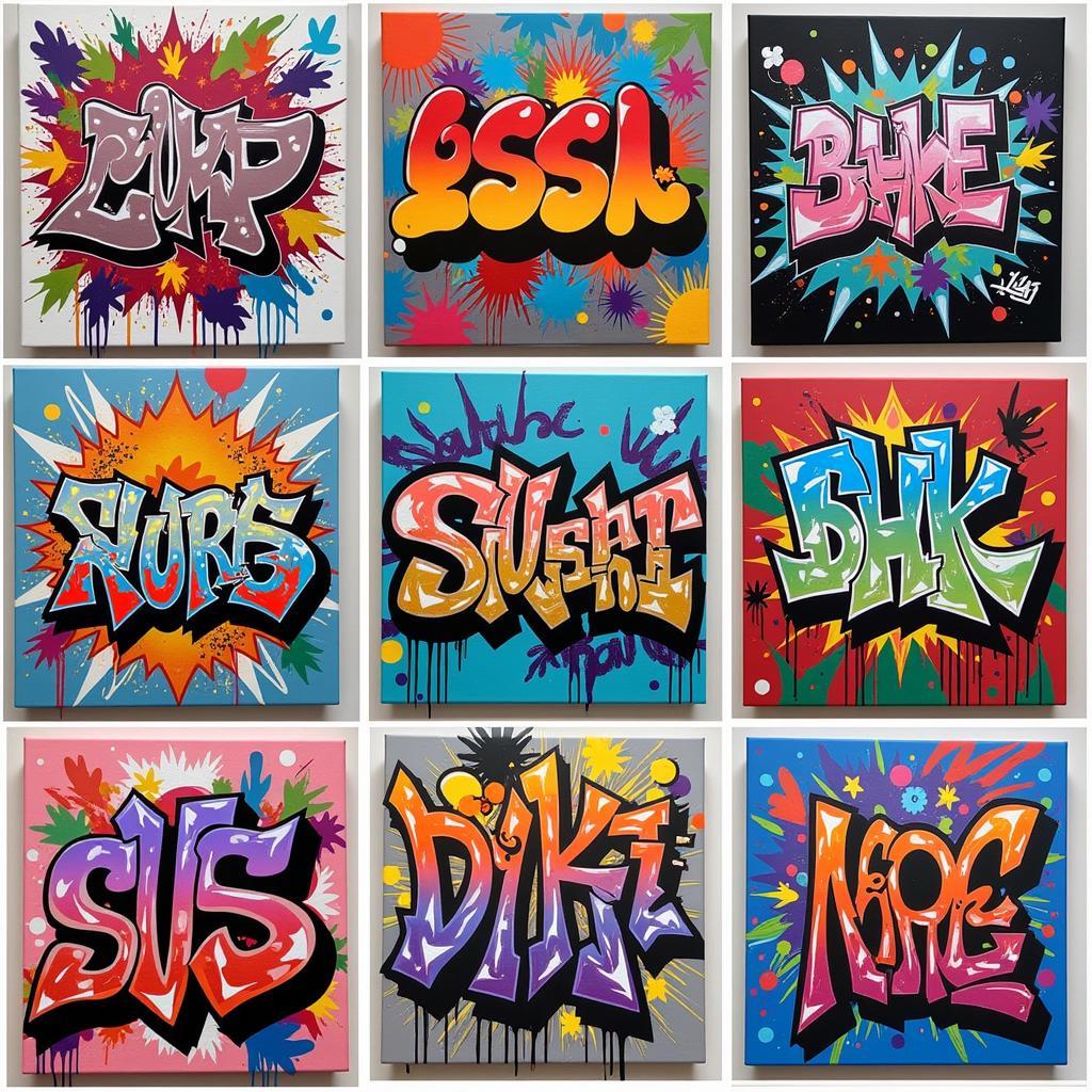 Graffiti Canvas Art Styles