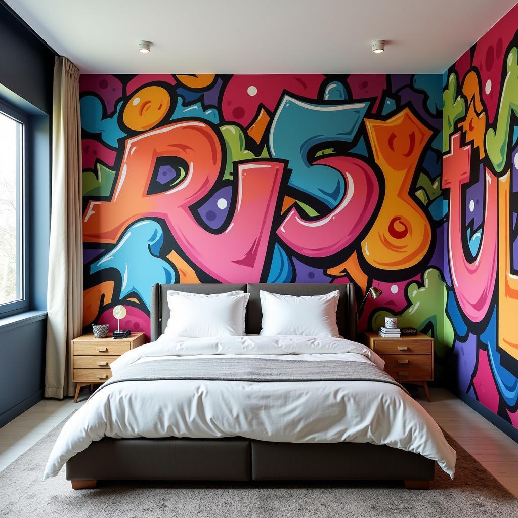 Graffiti Wall Art Bedroom Ideas