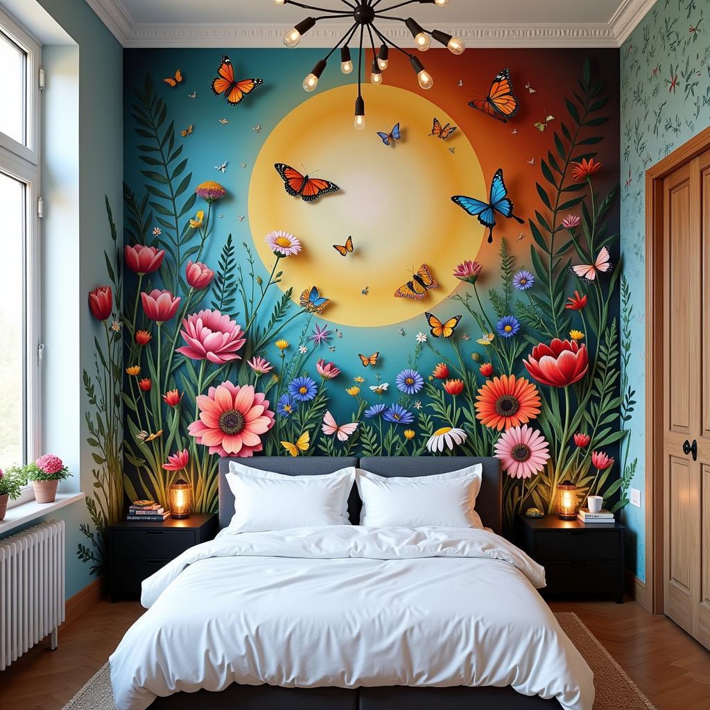 Graffiti Wall Art Bedroom Mural