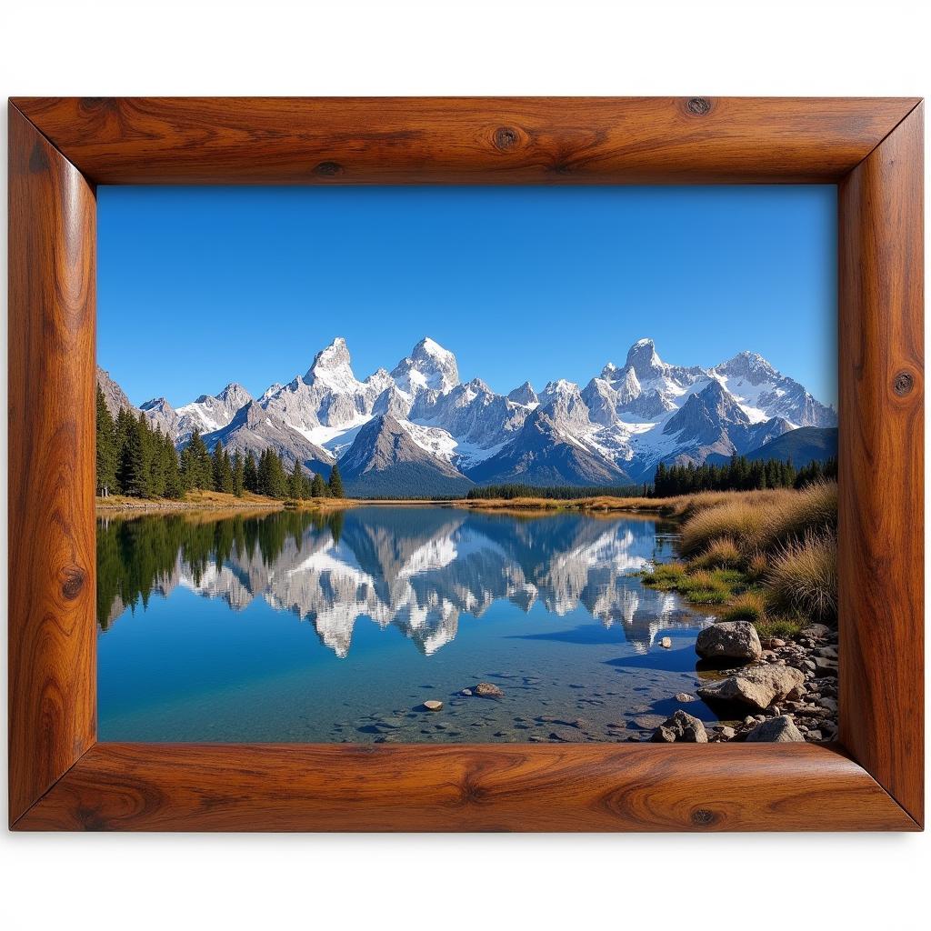 Grand Teton National Park Framed Art: A Majestic Mountain Scene