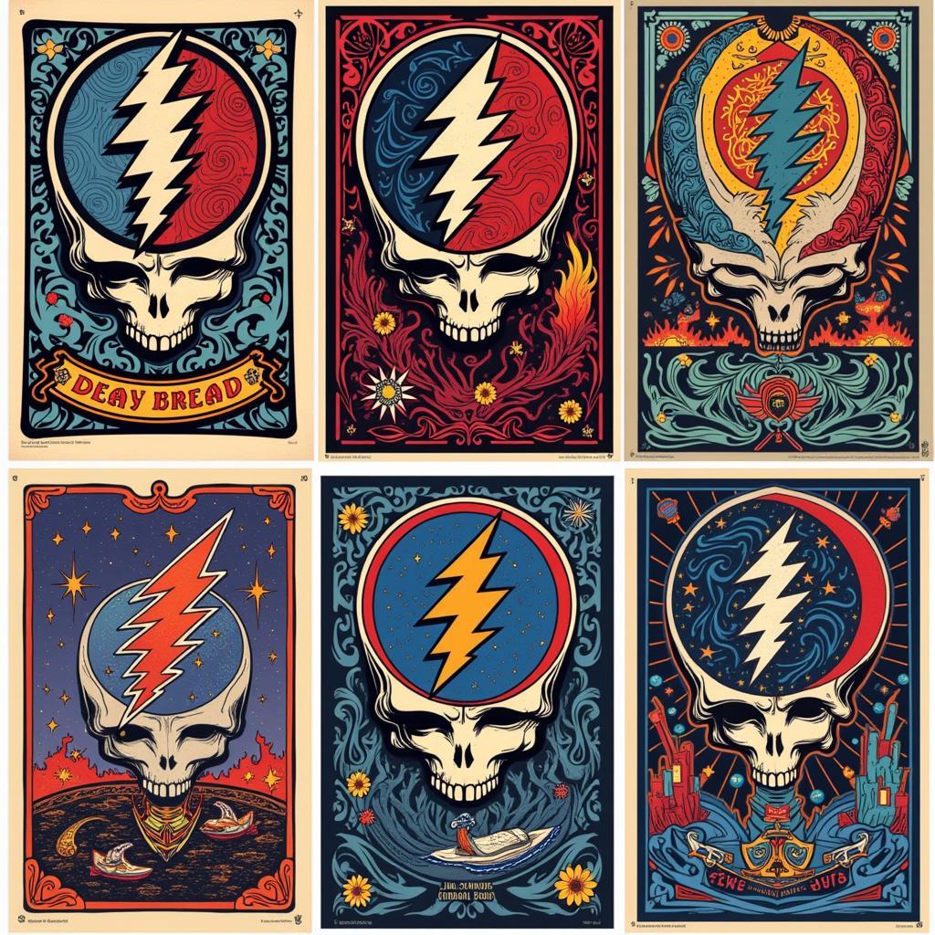 Modern art inspired by the Grateful Dead.