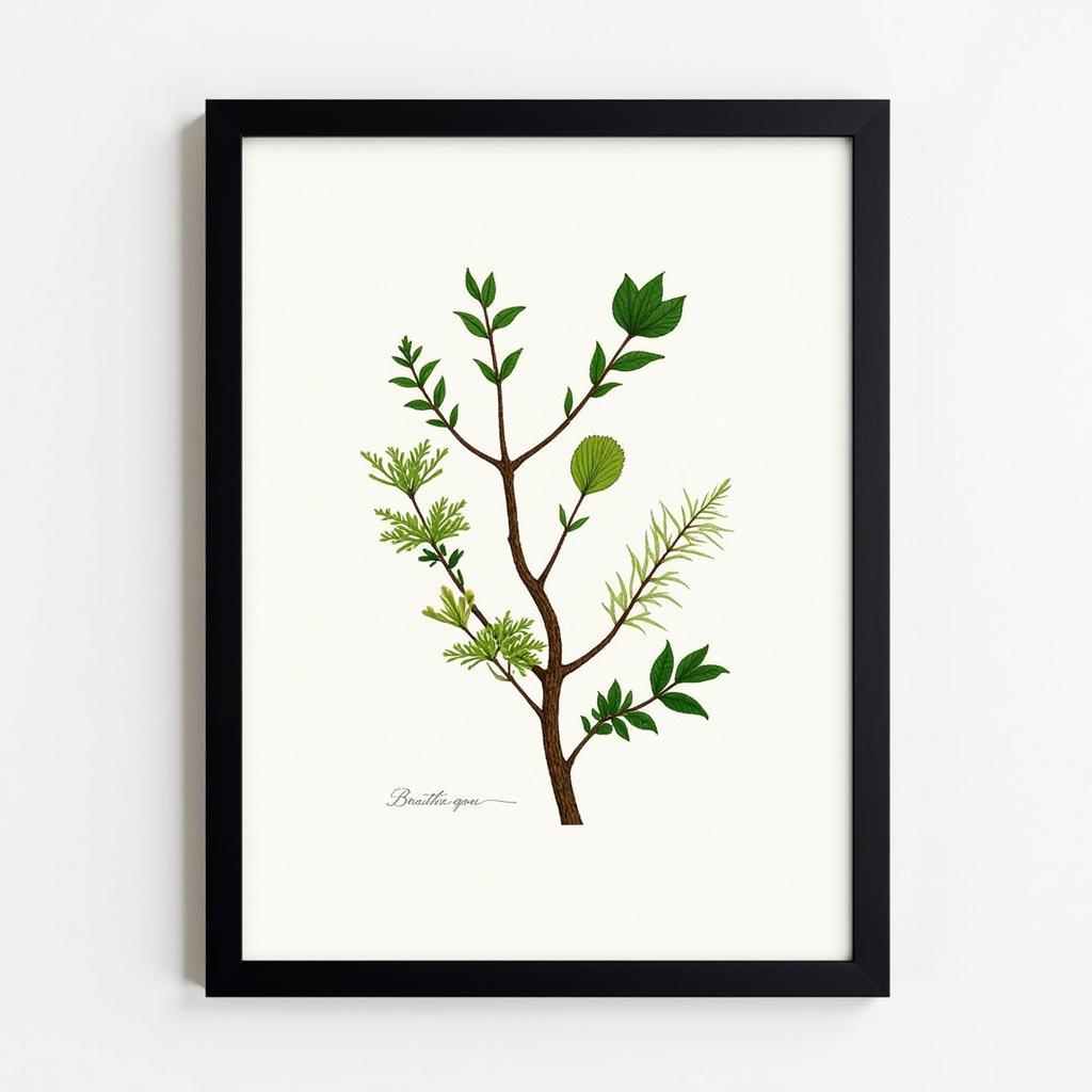 Green and Brown Botanical Wall Art