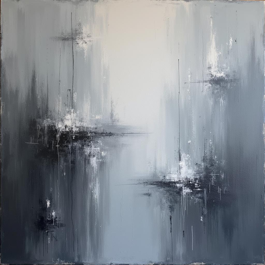 Grey Abstract Art: Emotional Impact