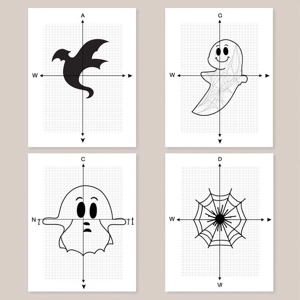 Halloween Cartesian Art Grid Designs