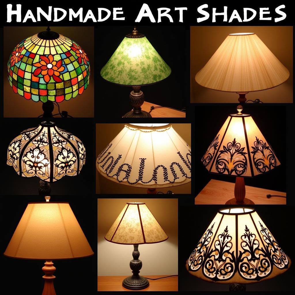 Handmade Art Lamp Shades with Intricate Details