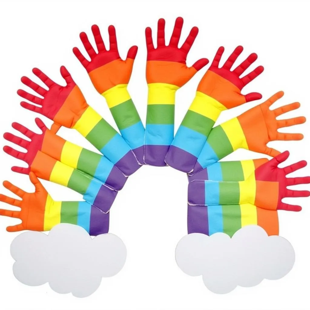 Handprint Art Rainbow