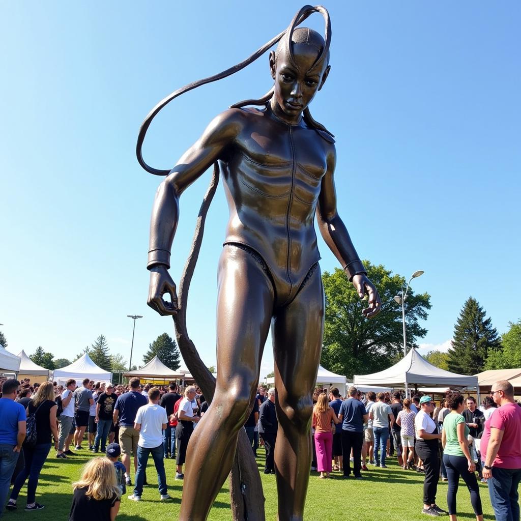 Sculpture at the Harbor Springs Art Fair