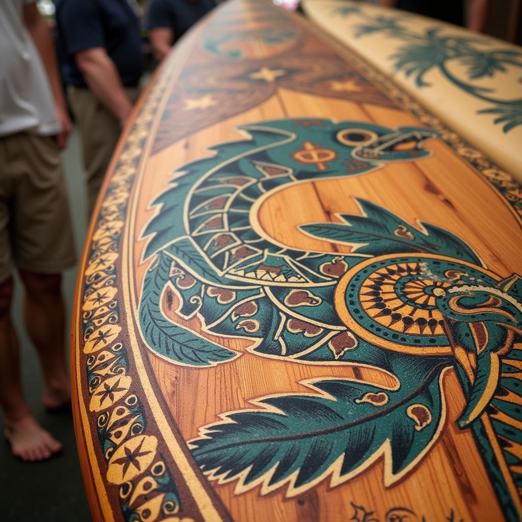 Traditional Hawaiian Surfboard Art Designs